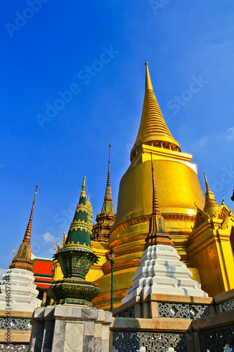 The pagoda at Wat Phra Kaew in Thailand