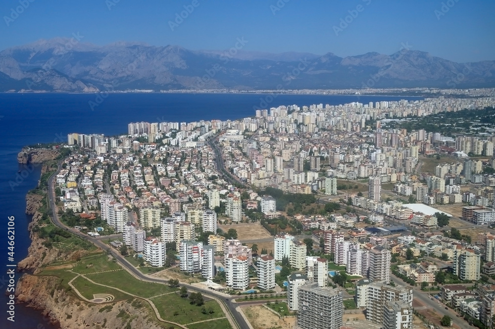 Air photo of Antaly city in Turkey