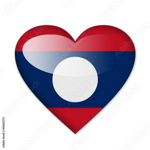 Laos flag in heart shape isolated on white background Free Download Laos flag in heart shape isolated on white background - GFXLoad
