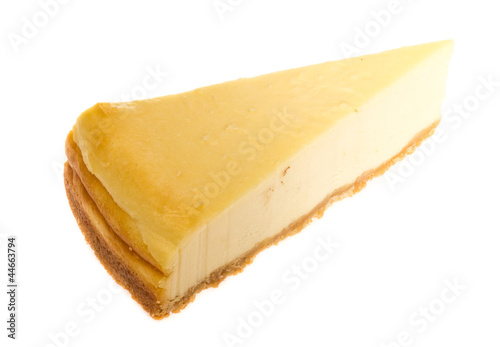 Cheesecake isolated on white background