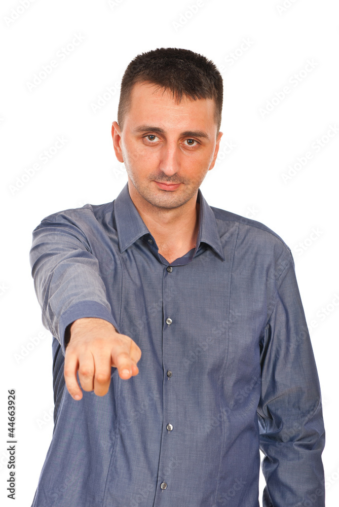 Man pointing to you Man pointing to you
