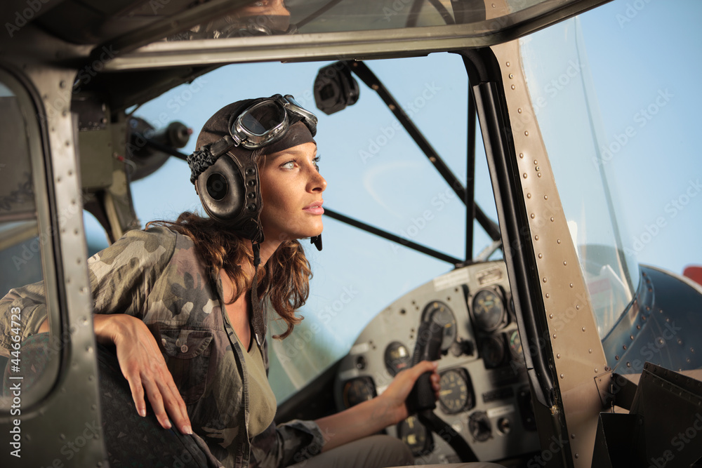 Aviator female Stock Photo Adobe Stock