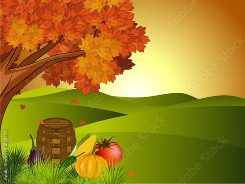 Thanksgiving background. EPS 10.