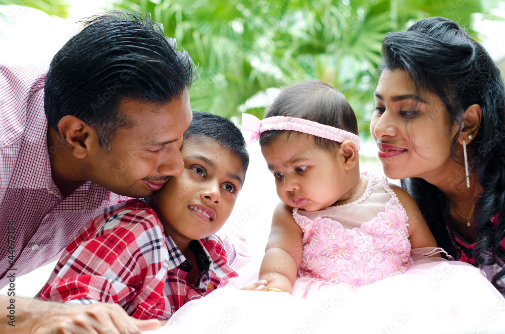 Happy Indian family Happy Indian family