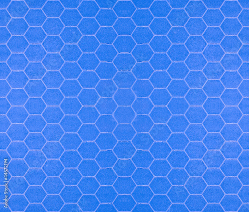 Blue seamless tileable hexagonal background