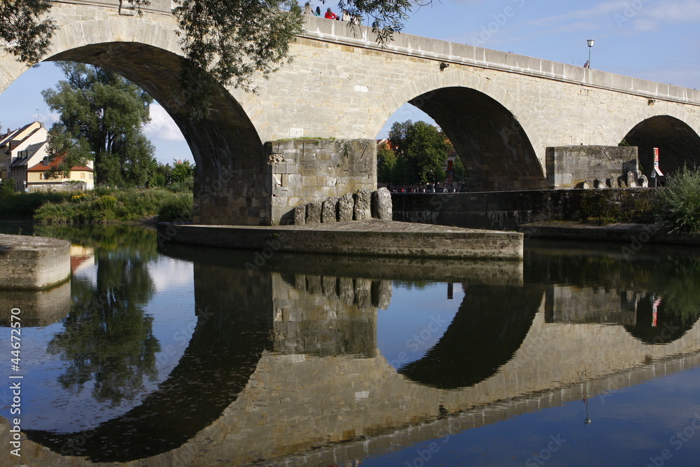 Fototapeta premium Ratisbona - Regensburg il ponte