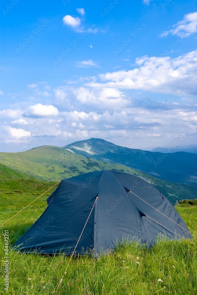 touristic camp in a mountains