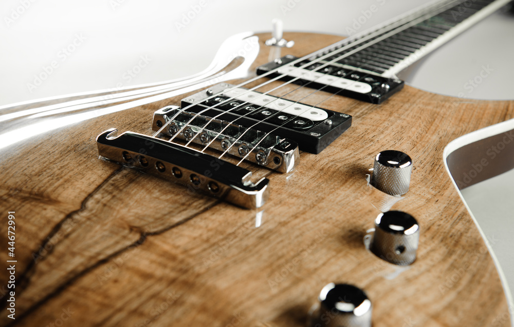 Fototapeta premium Zbliżenie gitara elektryczna