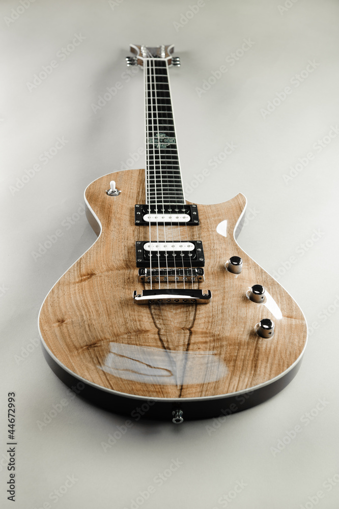 Naklejka premium Electric guitar close-up