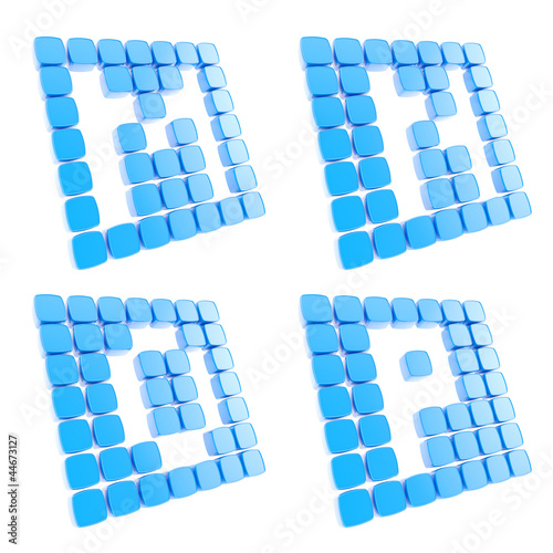 Abc letter symbol plates ma...