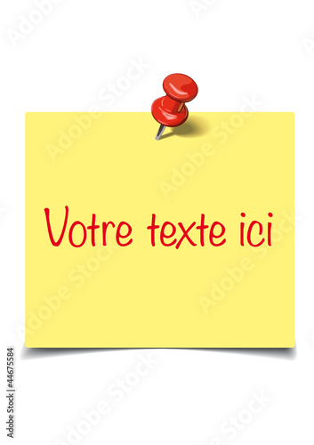 New pin Post-it yellow