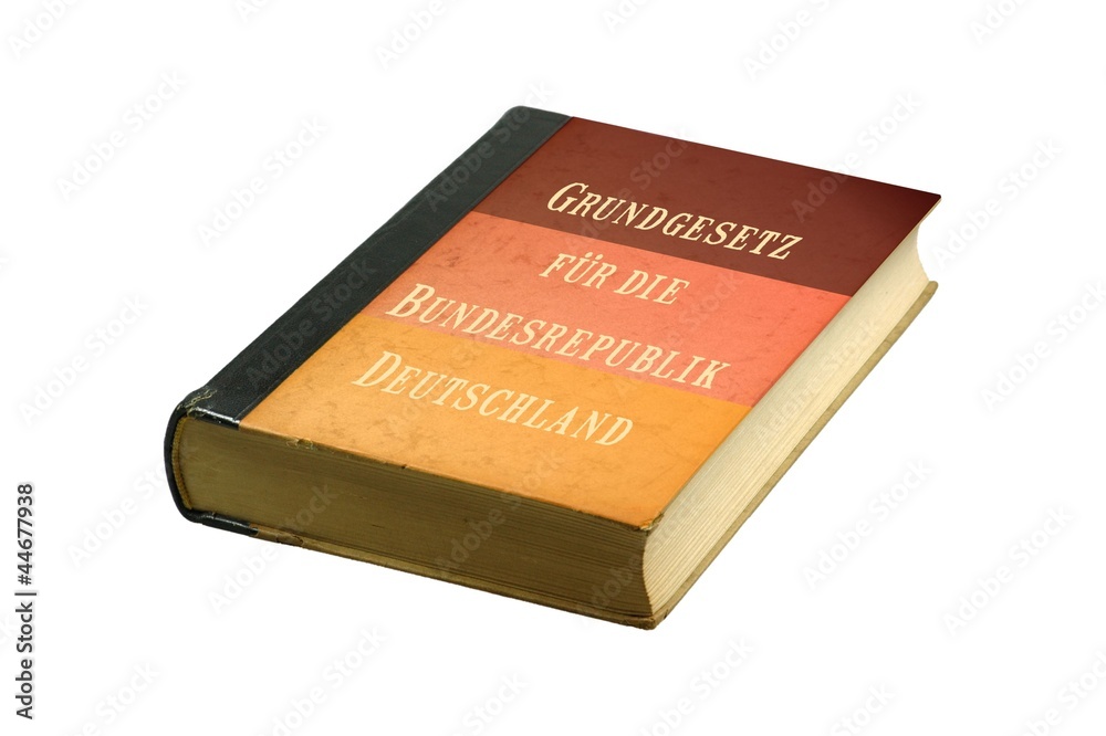Grundgesetz für die Bundesrepublik Deutschland Stock Photo | Adobe Stock