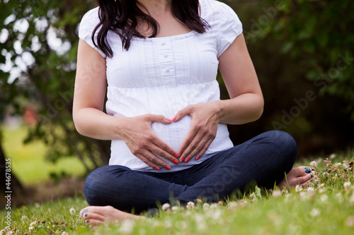 Faceless Pregnant Woman photo