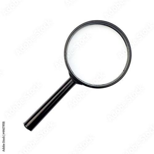 Magnifying glass isolated on white