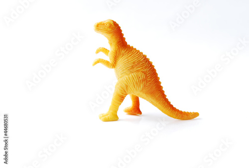 Toy plastic dinosaur made from rubber