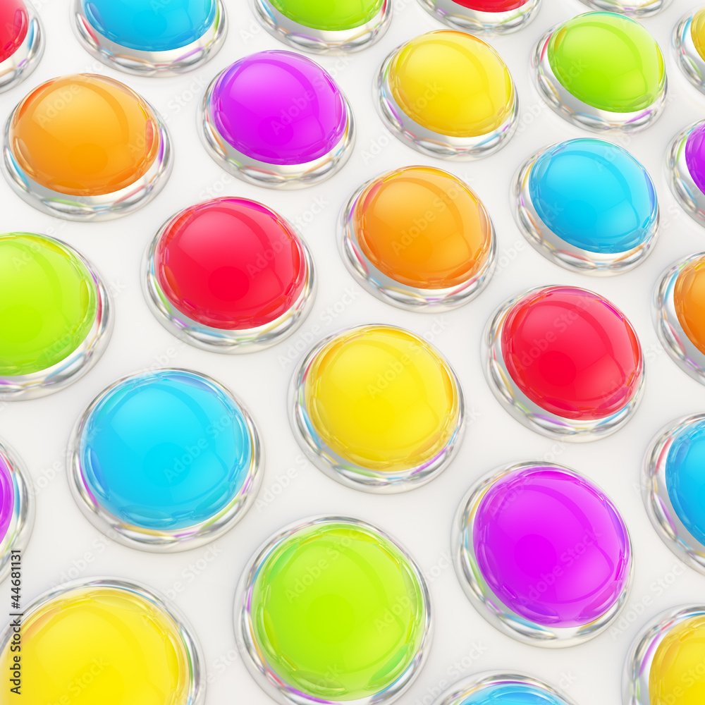 Abstract background of glossy spheres over surface Abstract background of glossy spheres over surface