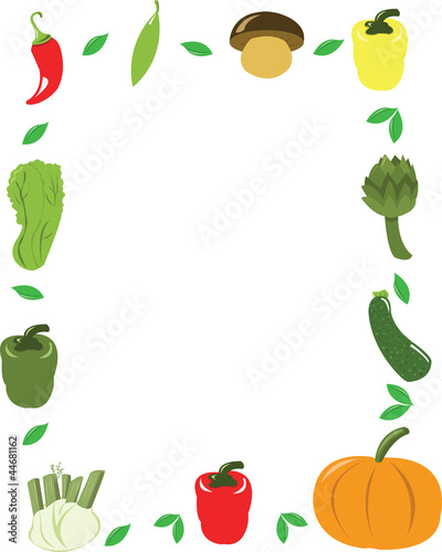 vegetables frame