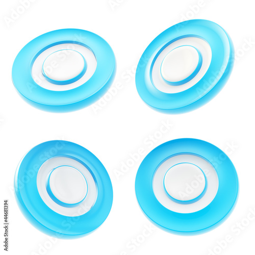 Set of four copyspace round...