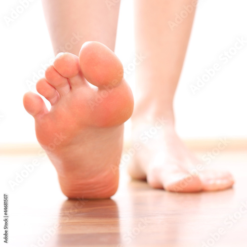 Women Foot stepping