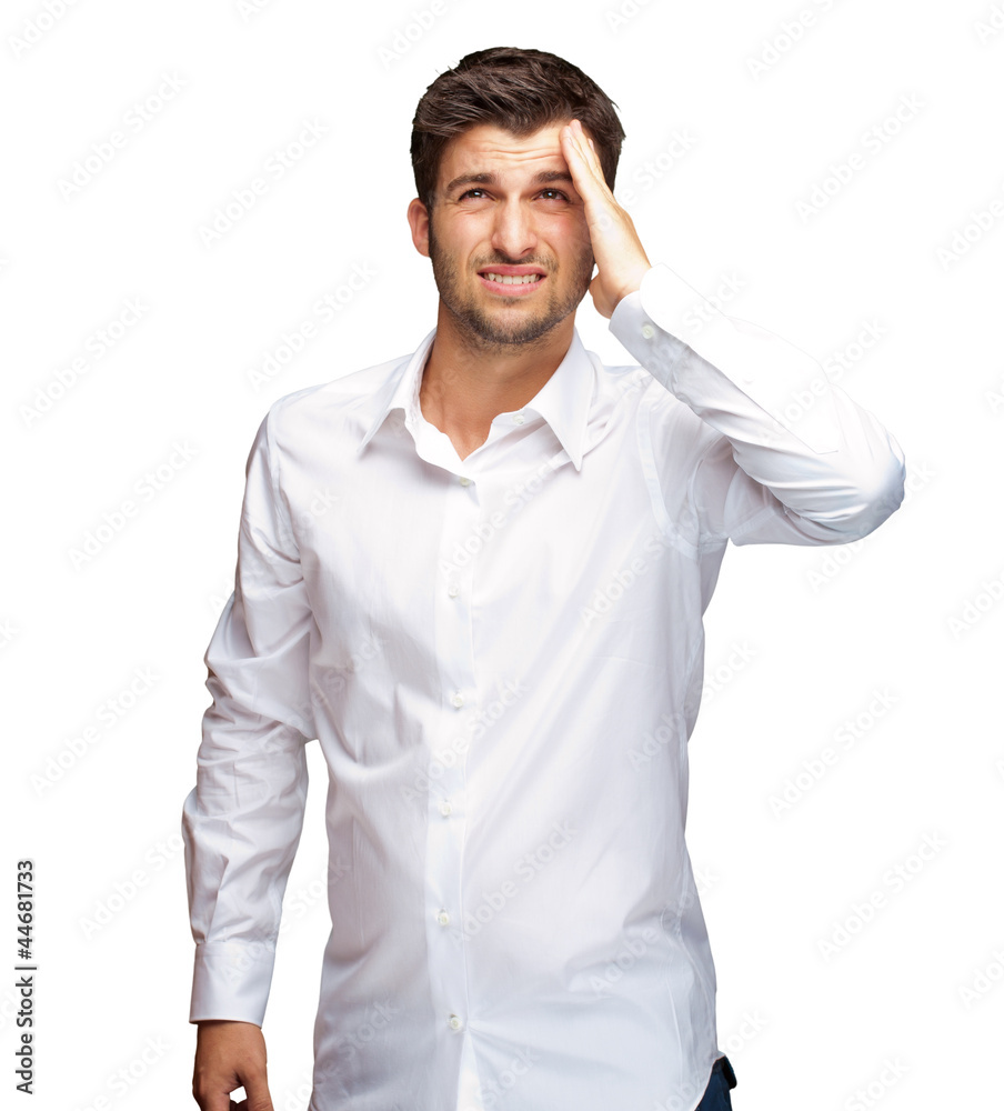 Portrait Of Unhappy Man Portrait Of Unhappy Man