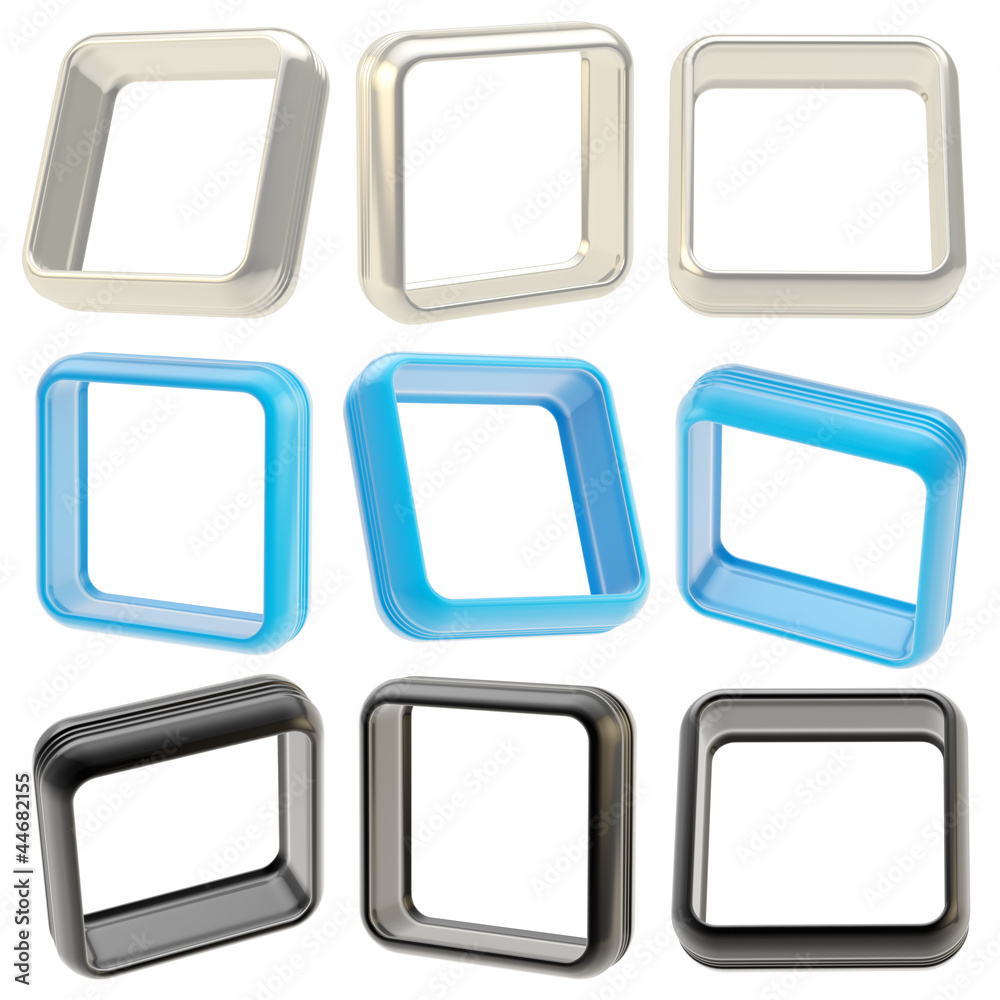 Abstract application frame boarders isolated Abstract application frame boarders isolated