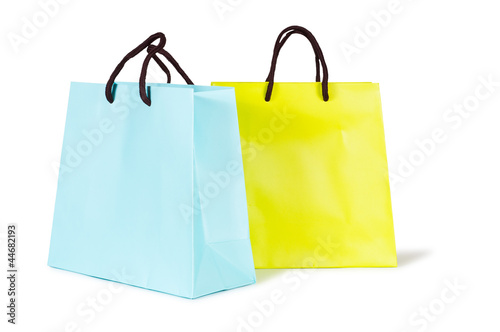 shopping bags isolated on white