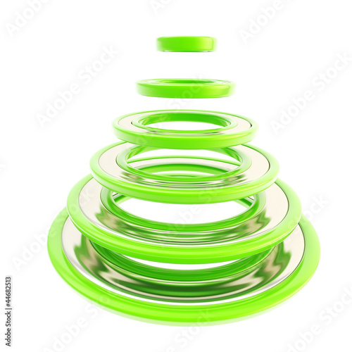 Christmas tree made of gree...