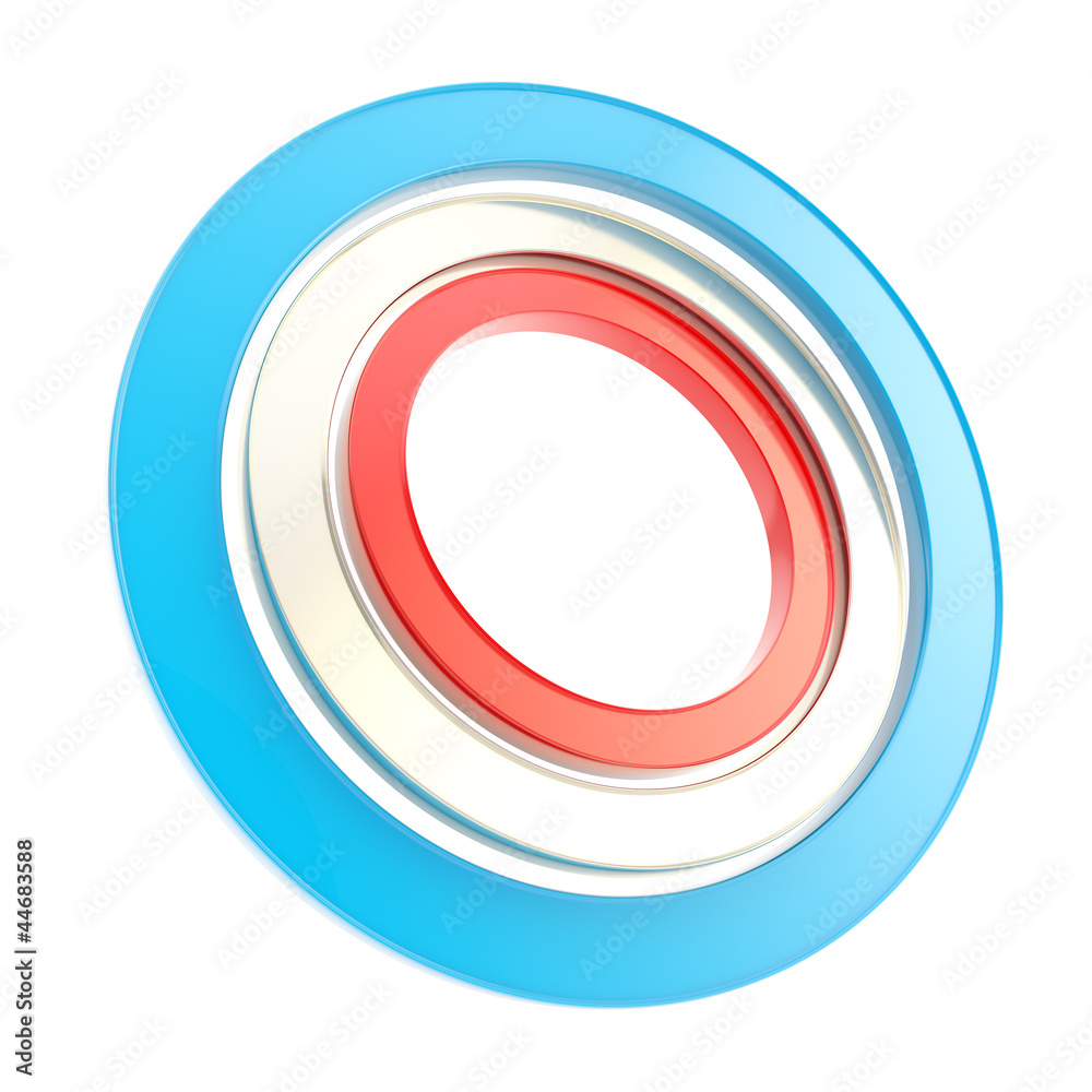 Red, blue and white copyspace round circle frames Red, blue and white copyspace round circle frames