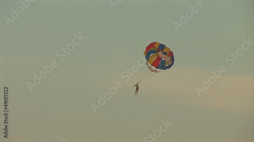 Paragliding in the sky photo