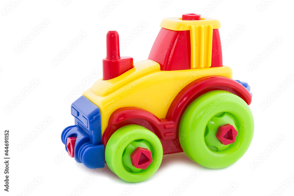 Toy a plastic nursery, a tractor of bright shades.3 Toy a plastic nursery, a tractor of bright shades.3