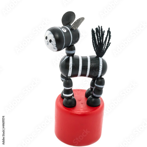 Zebra, a toy the wooden mobile.2