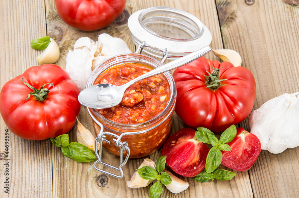Bruschetta Sauce with ingredients Bruschetta Sauce with ingredients