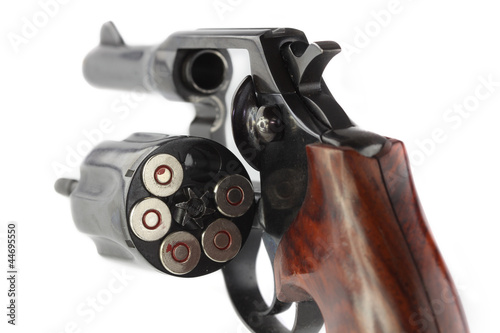 Obraz na plátně Close up of handgun revolver
