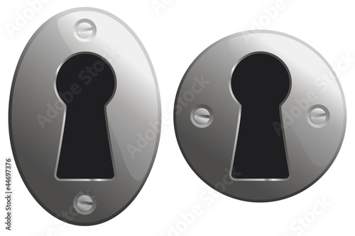 Metal keyhole