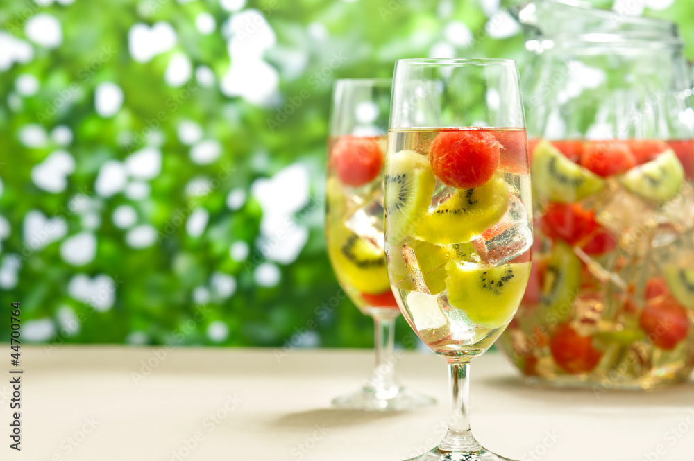 Kiwi Melon Sangria Kiwi Melon Sangria