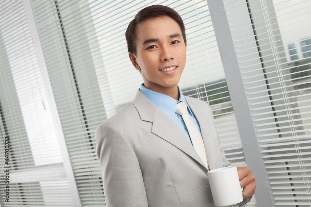Handsome office worker Handsome office worker