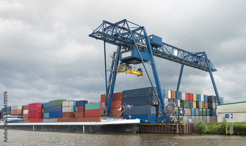 Fototapeta premium container terminal