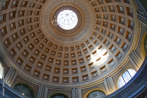 interior of the dome of the Vatican.