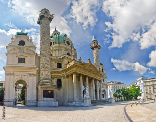 Photography historic building in the rome style in Vienna.