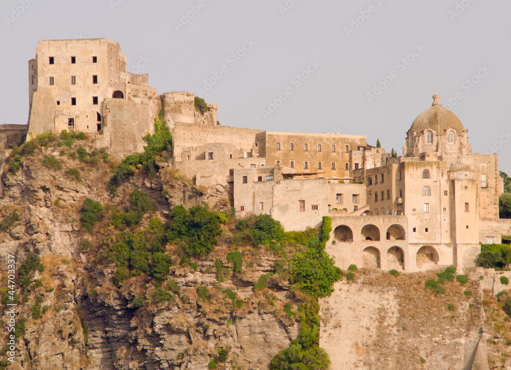 Castello Araonese - Detailansicht, Ischia,Italien