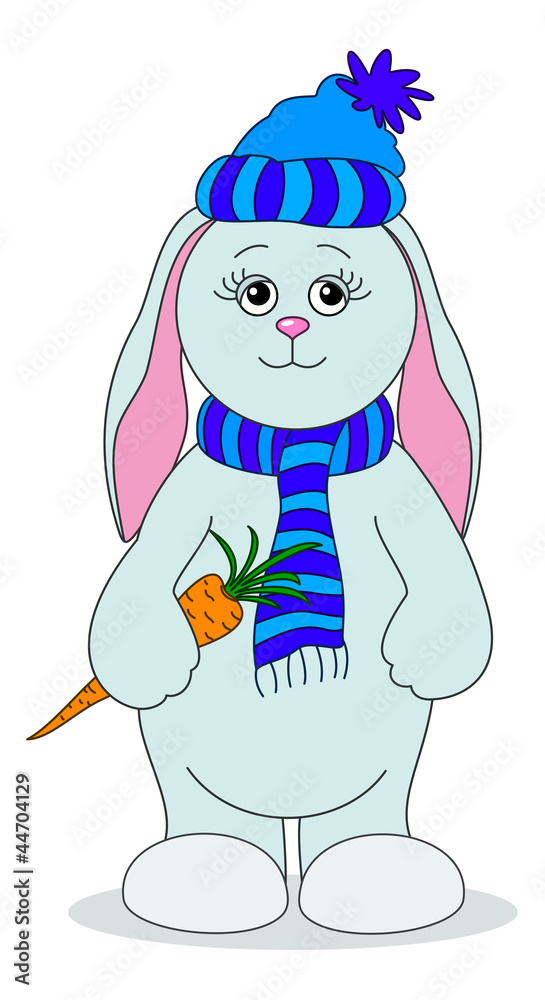 Rabbit girl with a carrot Rabbit girl with a carrot