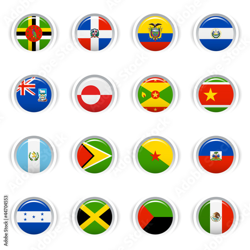 Glossy Buttons - American Flags Free Download Glossy Buttons - American Flags - GFXLoad