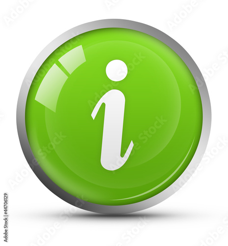 Glossy information icon photo