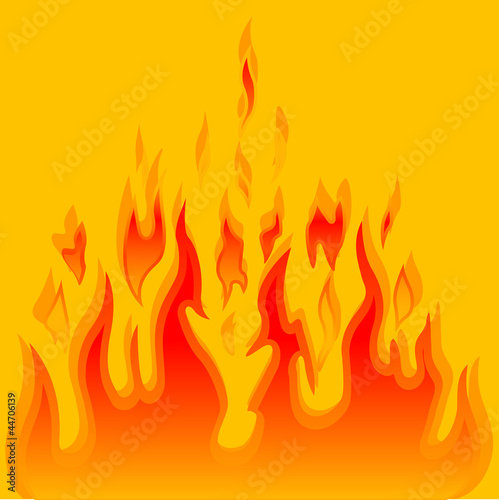 Burn flame fire vector background