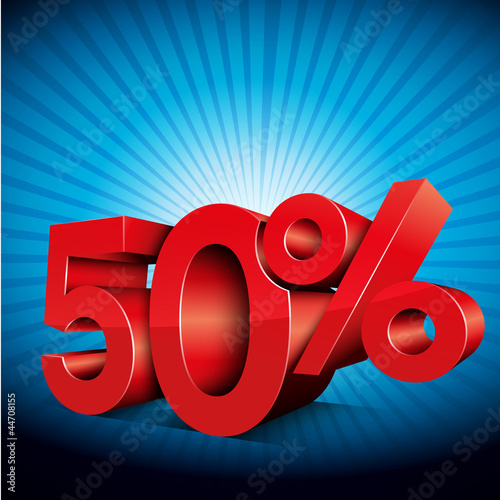 vecteur 50% 3d