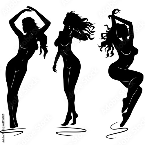 Sexy woman silhouettes
