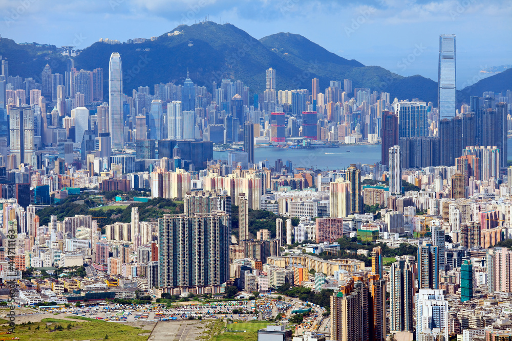 Fototapeta premium downtown of Hong Kong city