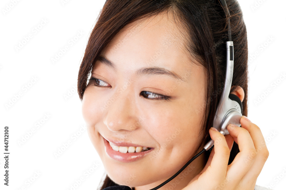 Beautiful business operator. Portrait of asian.