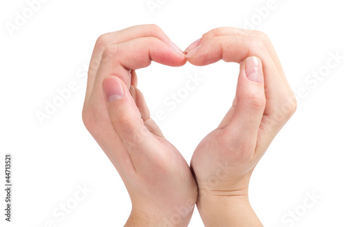 Two hands form a heart shape © oly5