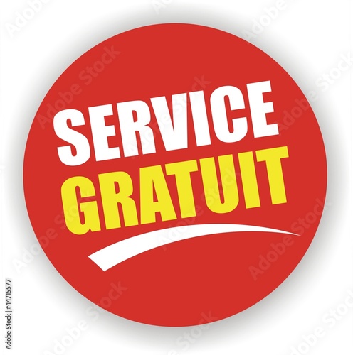 bouton service gratuit
